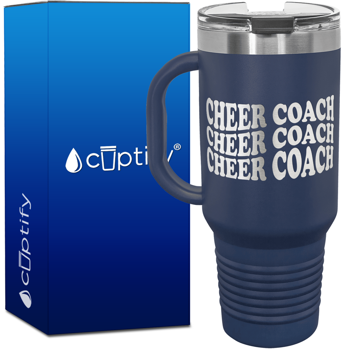 Cheer Coach x3 40oz Cheer Travel Mug