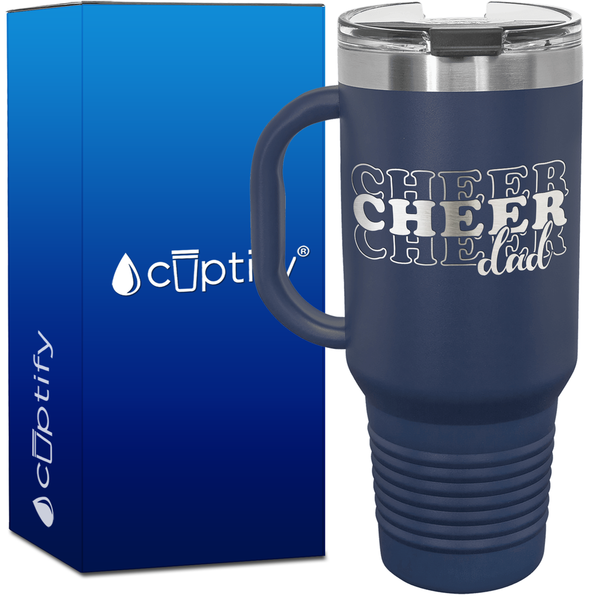Cheer Cheer Cheer Dad 40oz Cheer Travel Mug