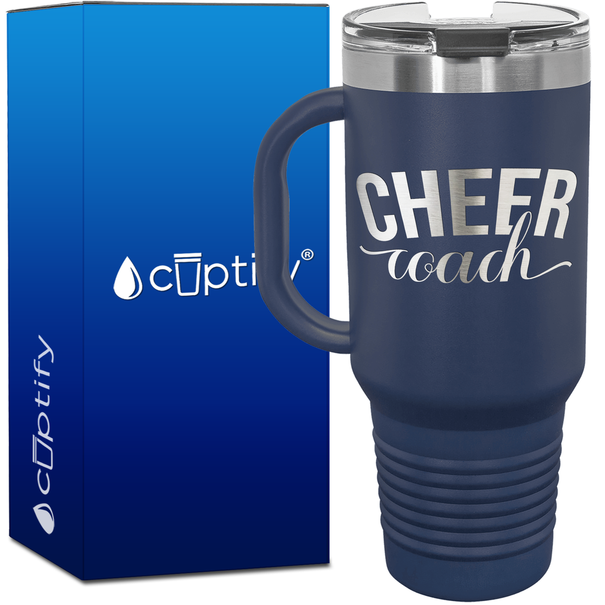 Cheer Coach Arch 40oz Cheer Travel Mug