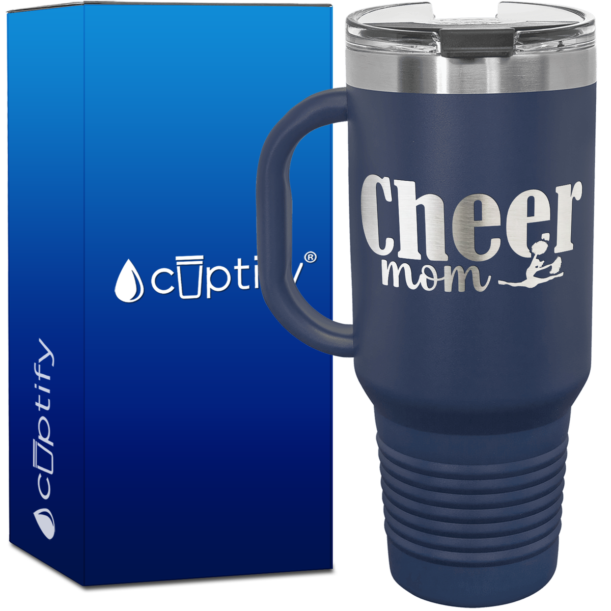Cheer Mom 40oz Cheer Travel Mug
