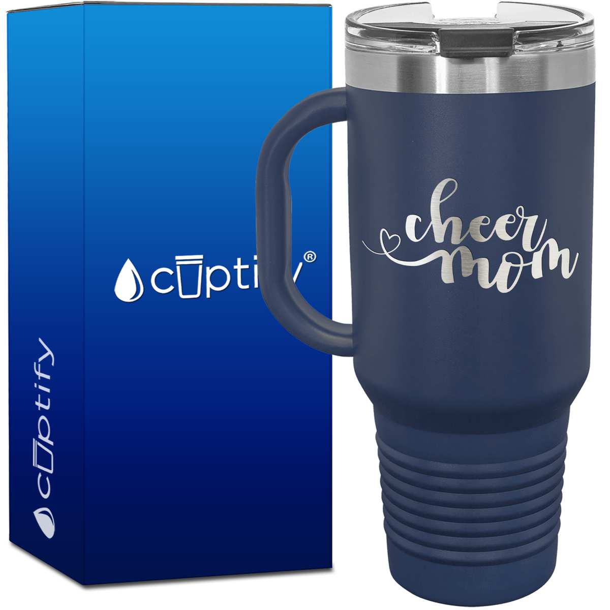 Cheer Mom 40oz Cheer Travel Mug