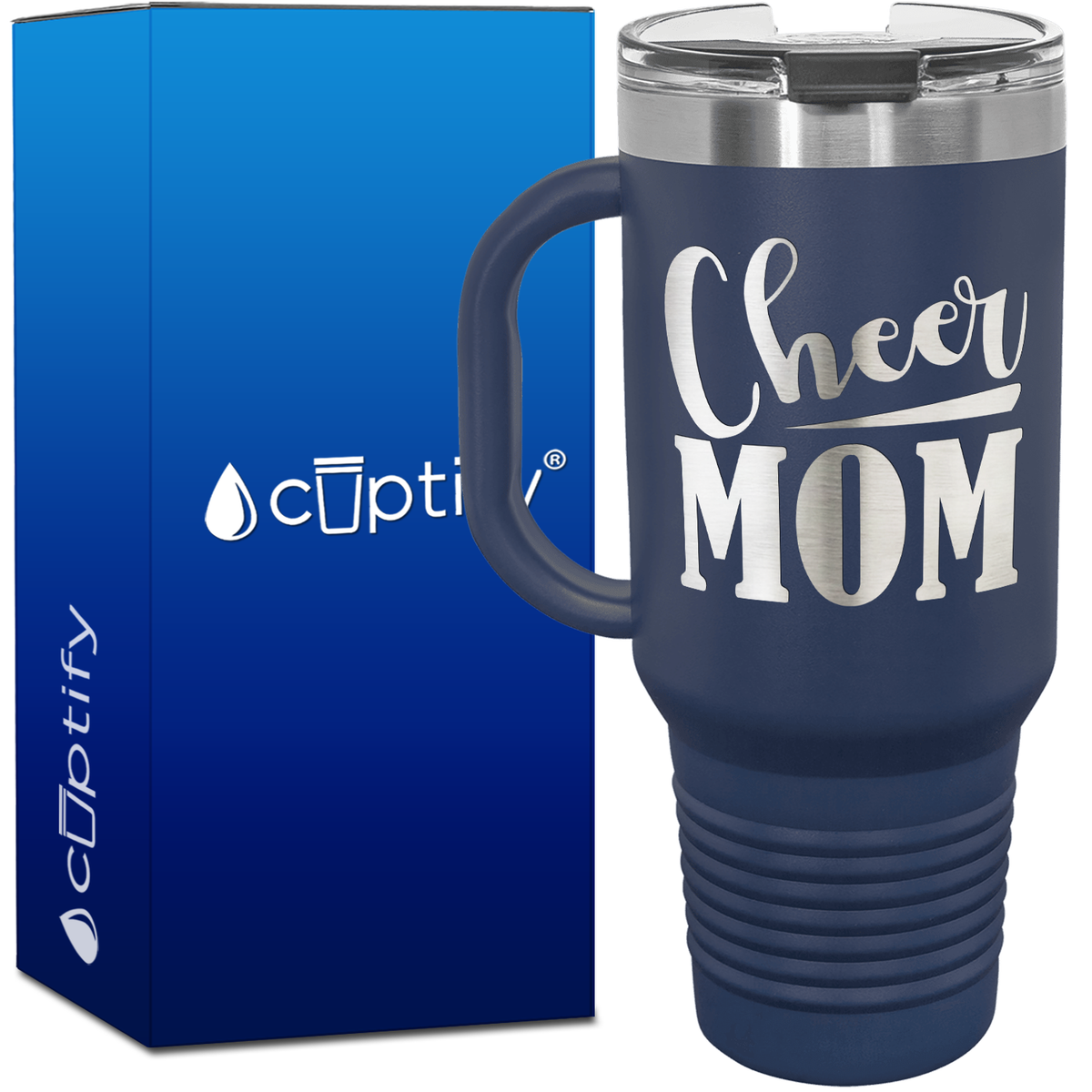 Cheer Mom 40oz Cheer Travel Mug