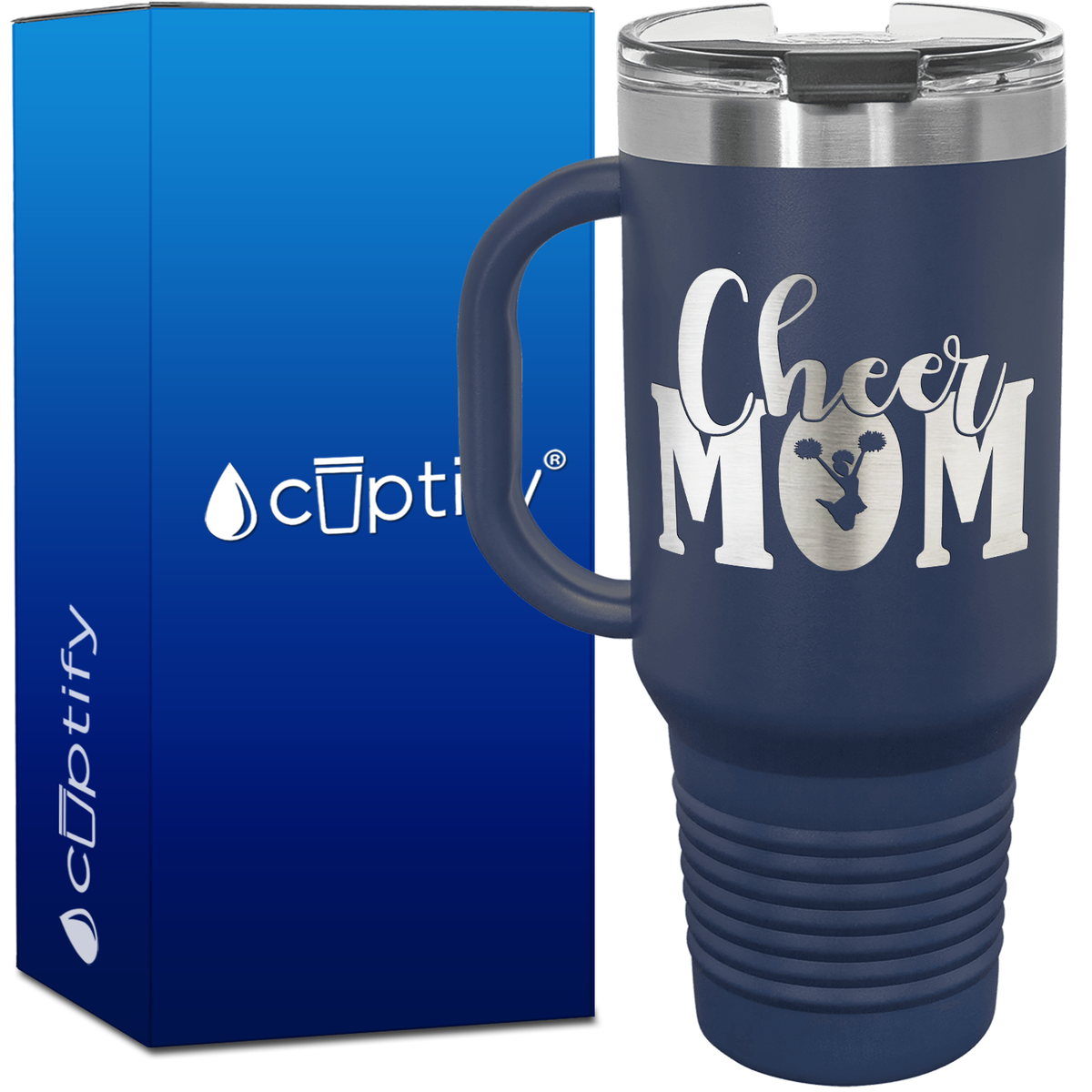 Cheer Mom 40oz Cheer Travel Mug
