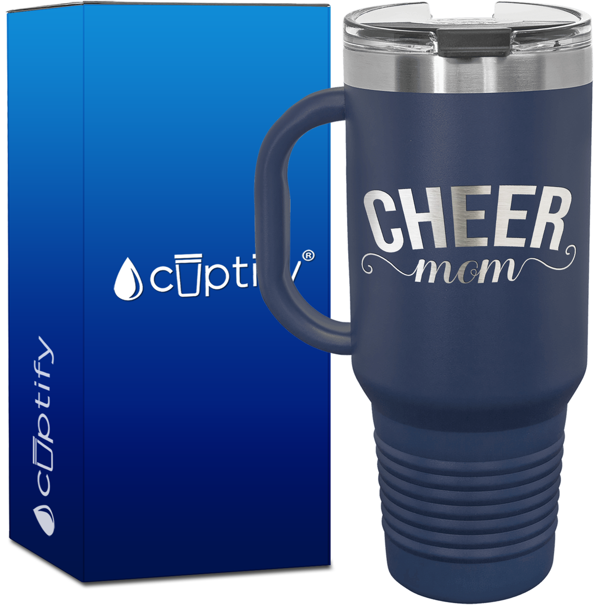 Cheer Mom 40oz Cheer Travel Mug