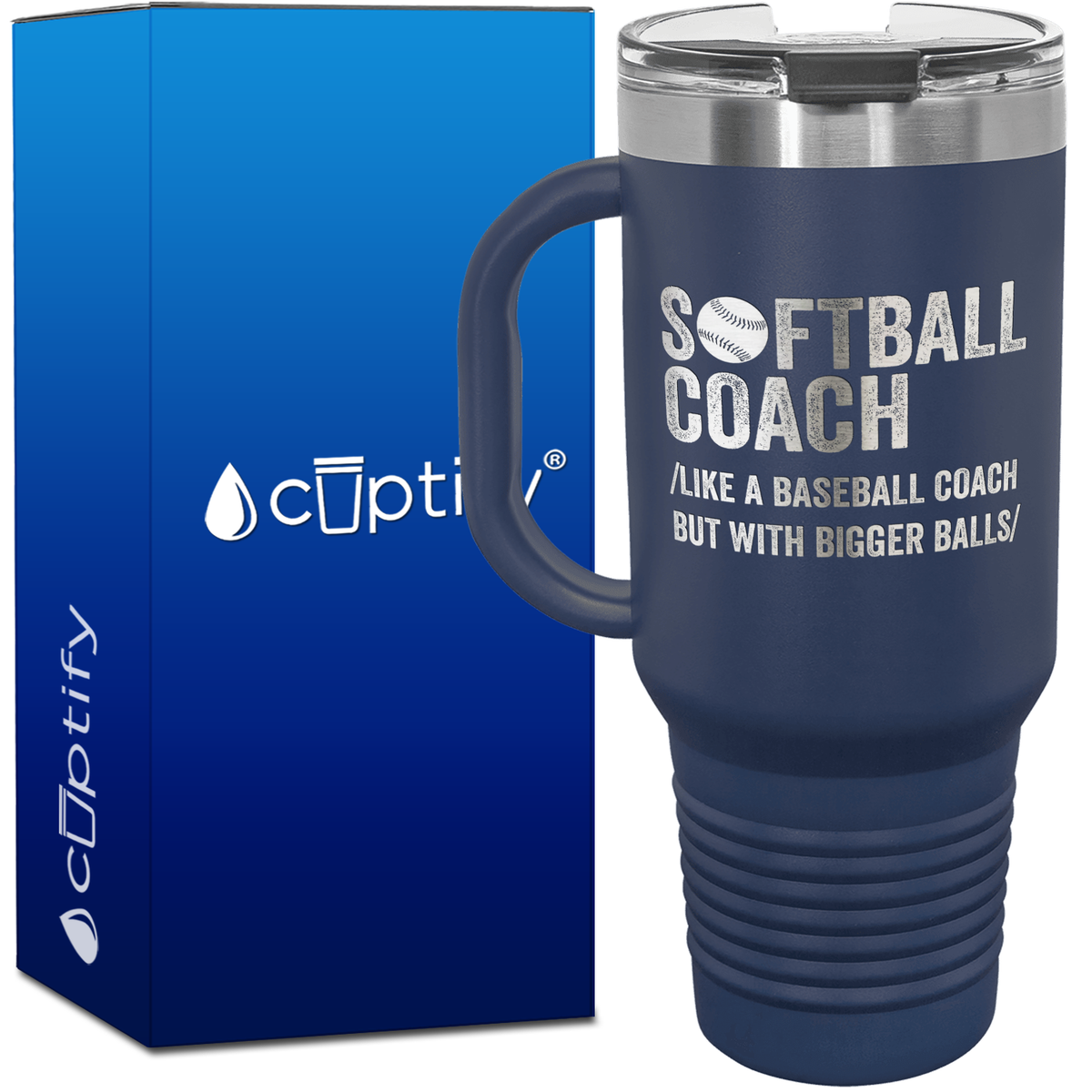 Softball Coach 40oz Coach Travel Mug