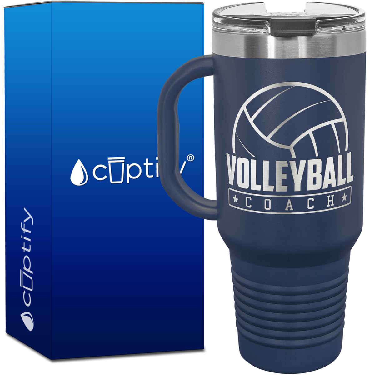 Volleyball Coach 40oz Coach Travel Mug