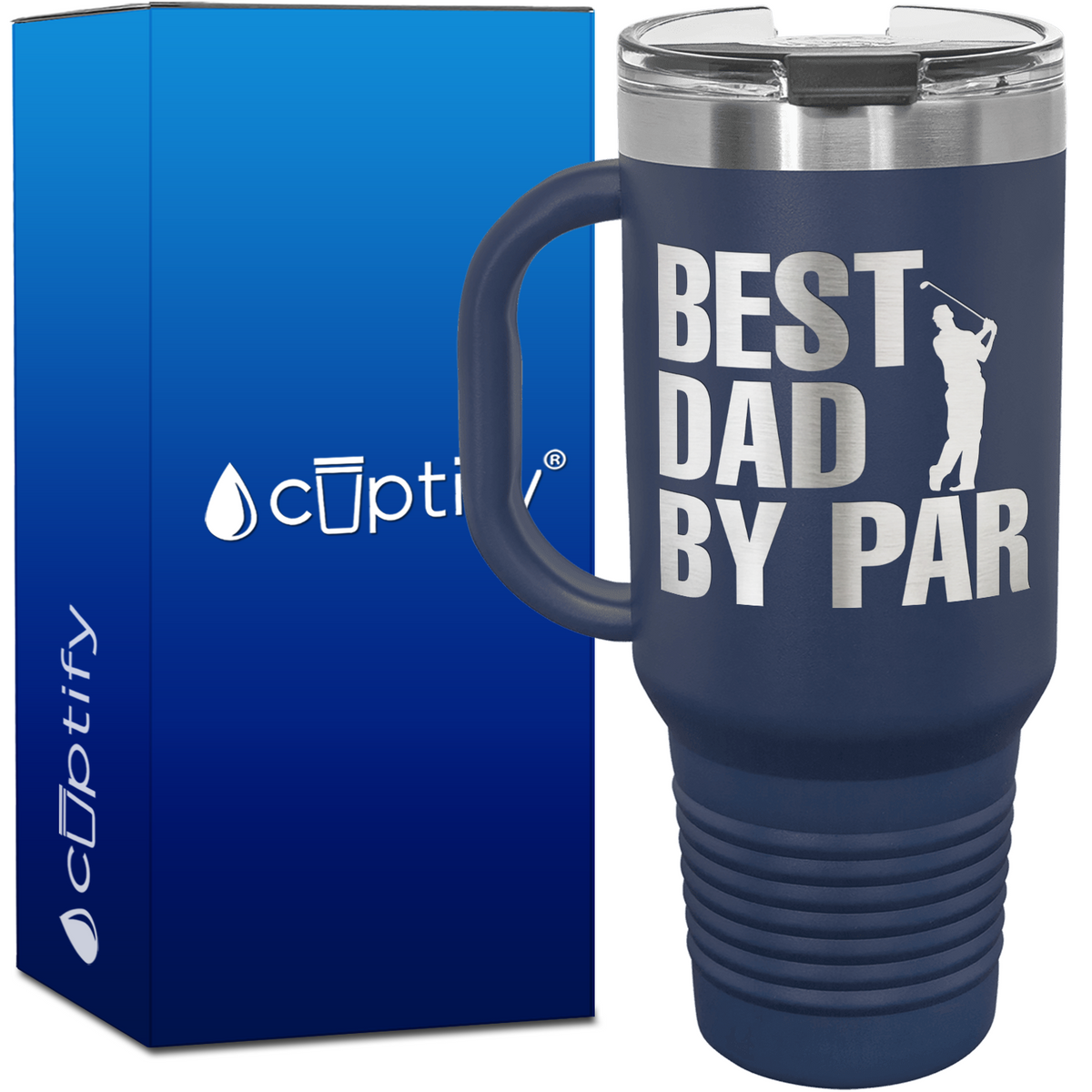 Best Dad by Par 40oz Golf Travel Mug