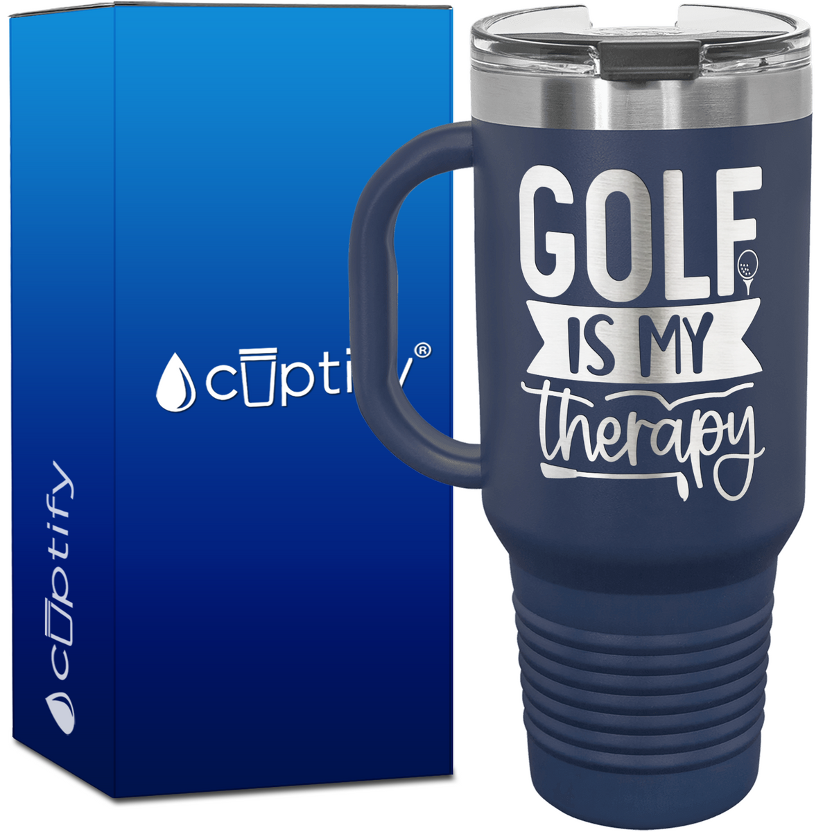 Golf is My Therapy 40oz Golf Travel Mug