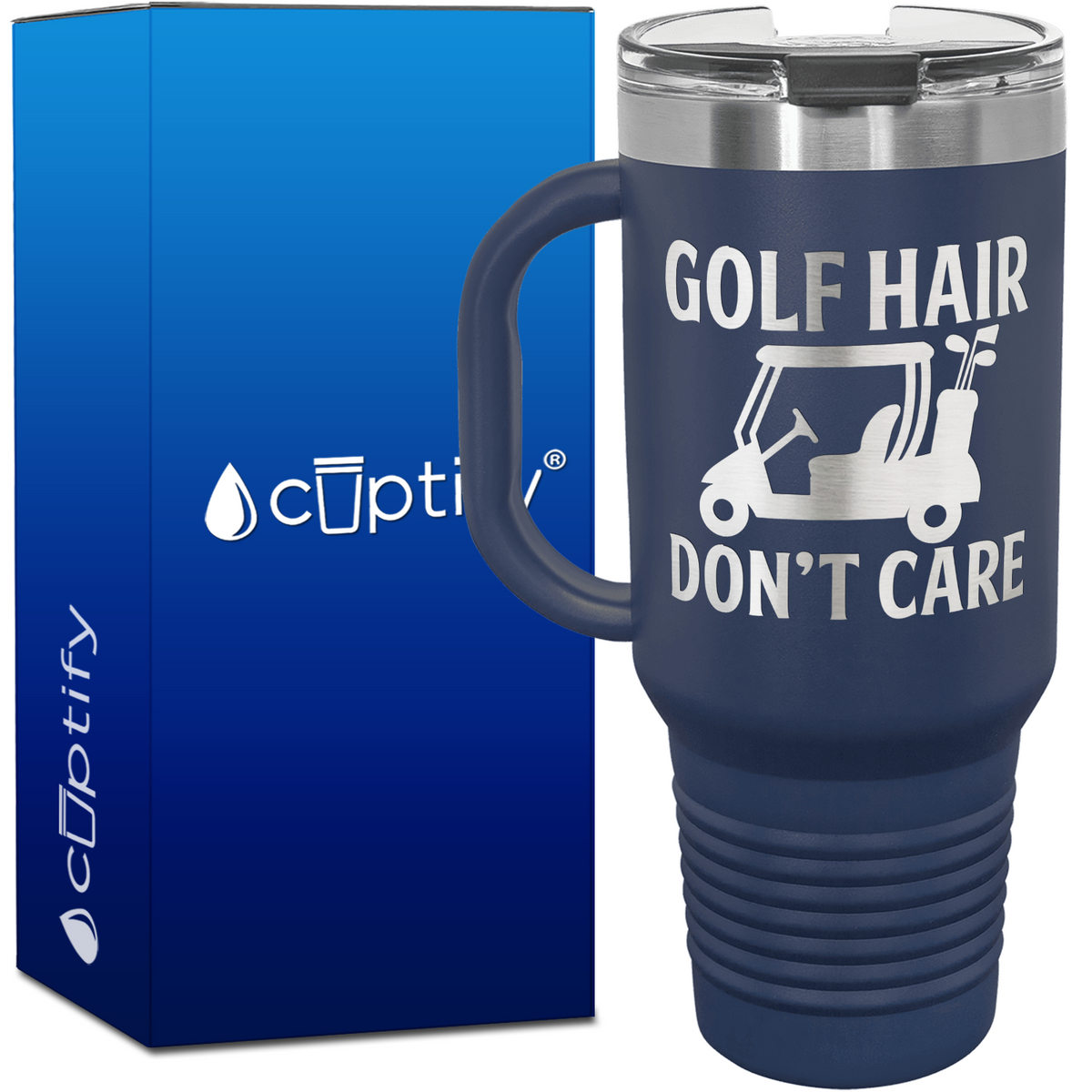 Golf Hair Don't Care 40oz Golf Travel Mug