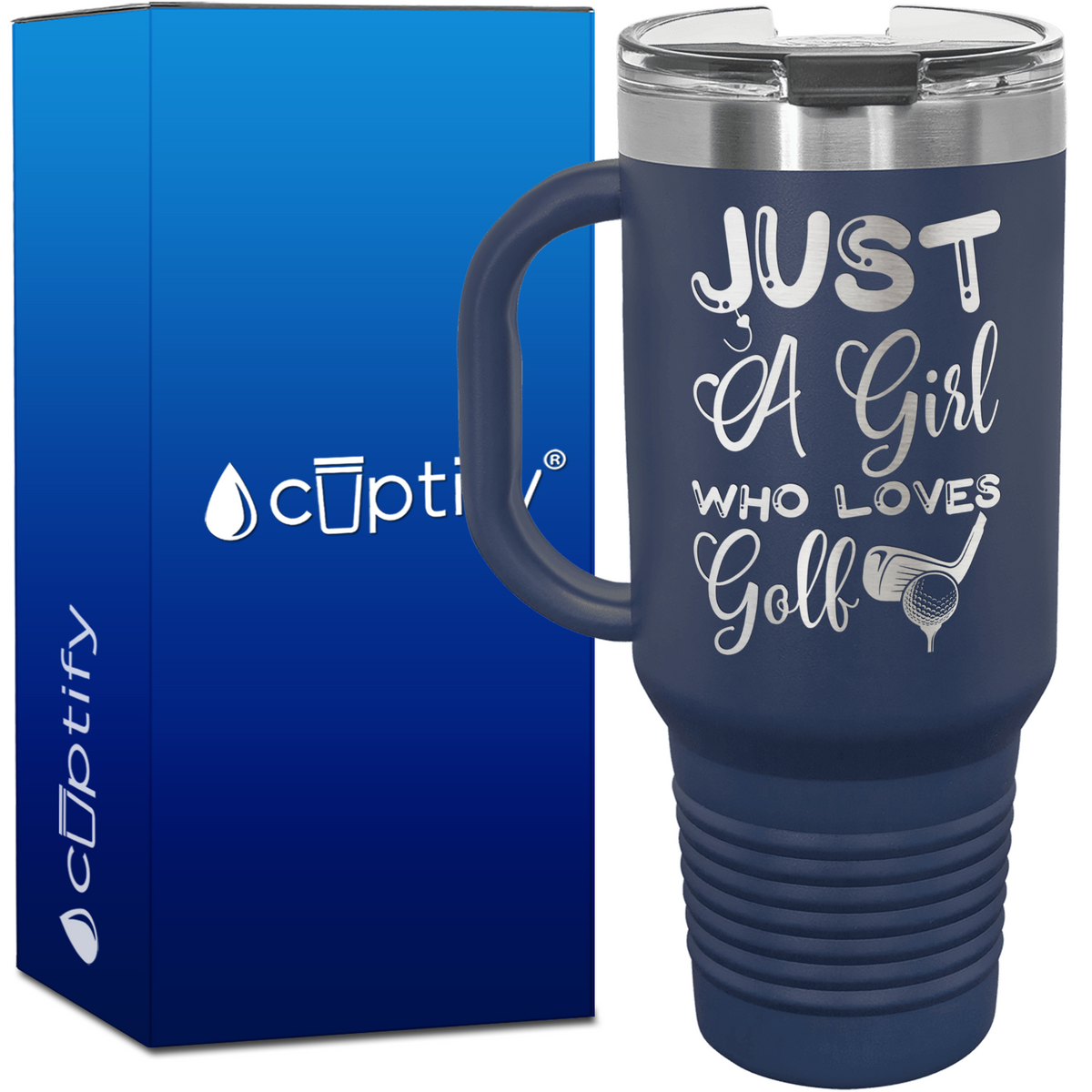 Just a Girl Who Loves Golf 40oz Golf Travel Mug