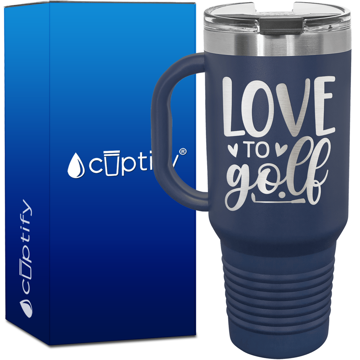 Love to Golf 40oz Golf Travel Mug