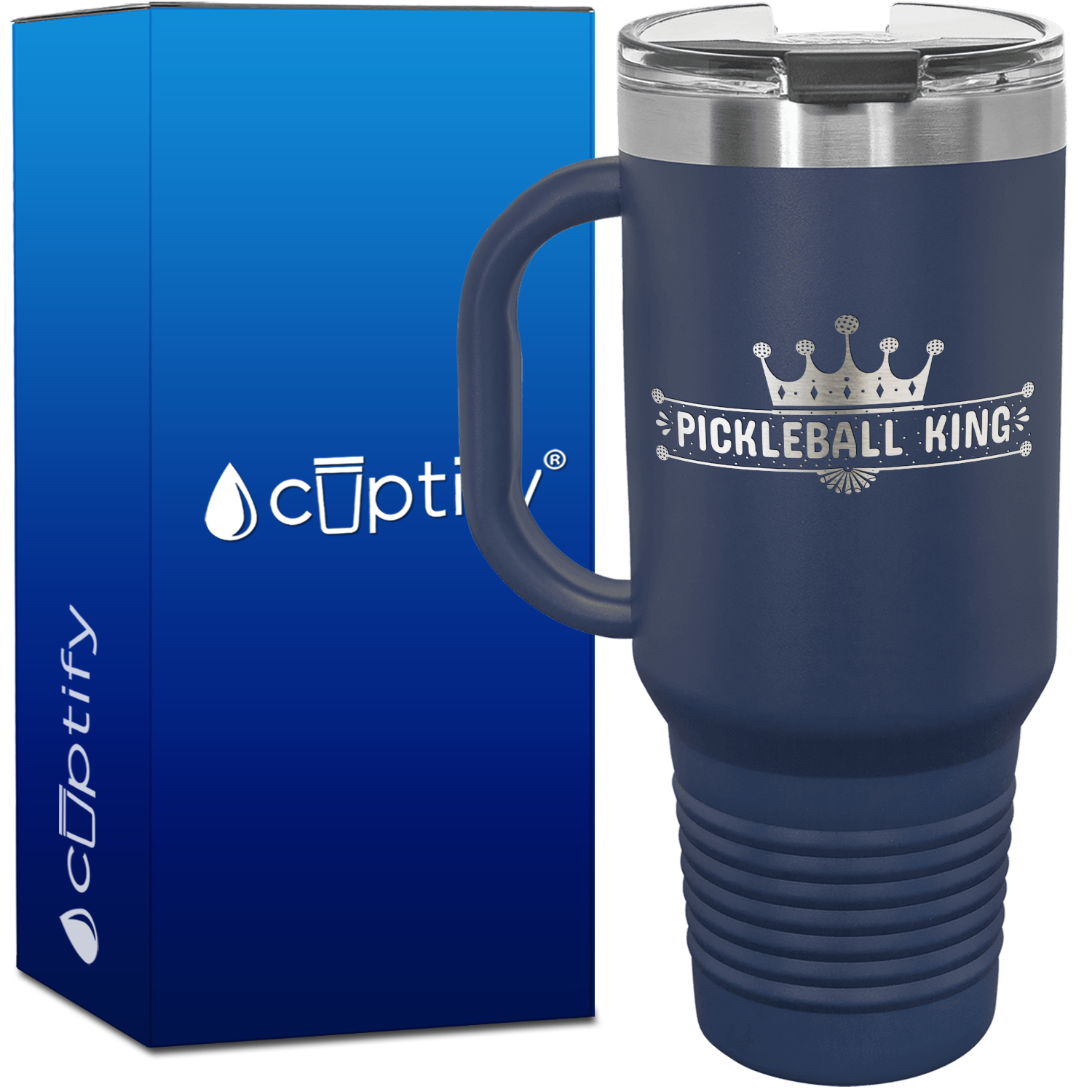 Pickleball King 40oz Pickleball Travel Mug