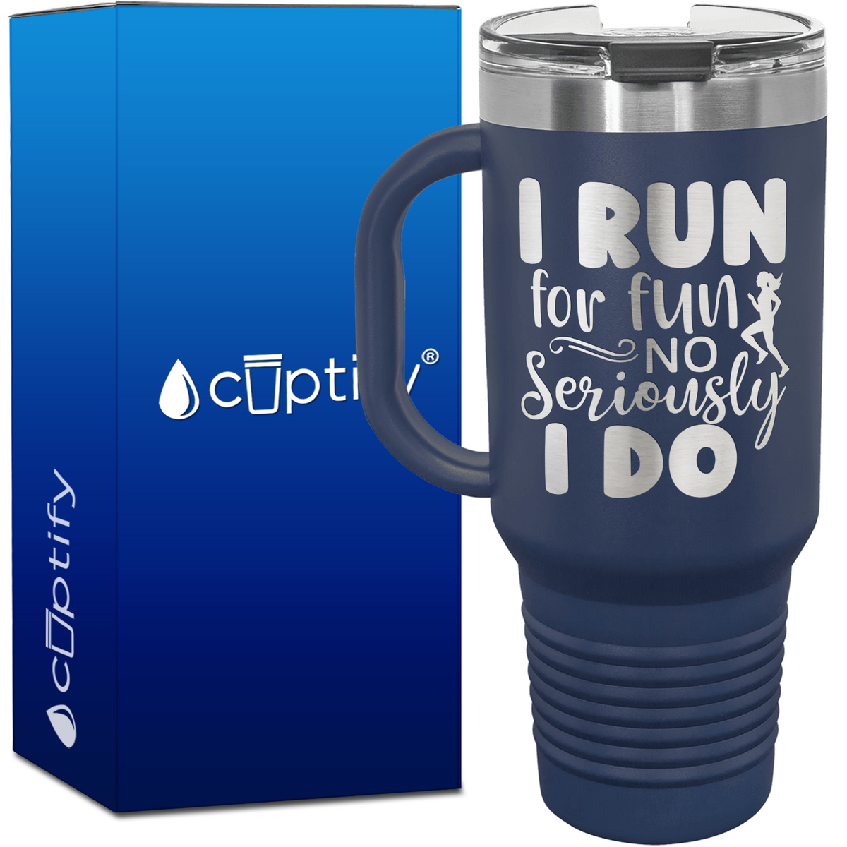 I Run for Fun No Seriously I Do 40oz Running Travel Mug