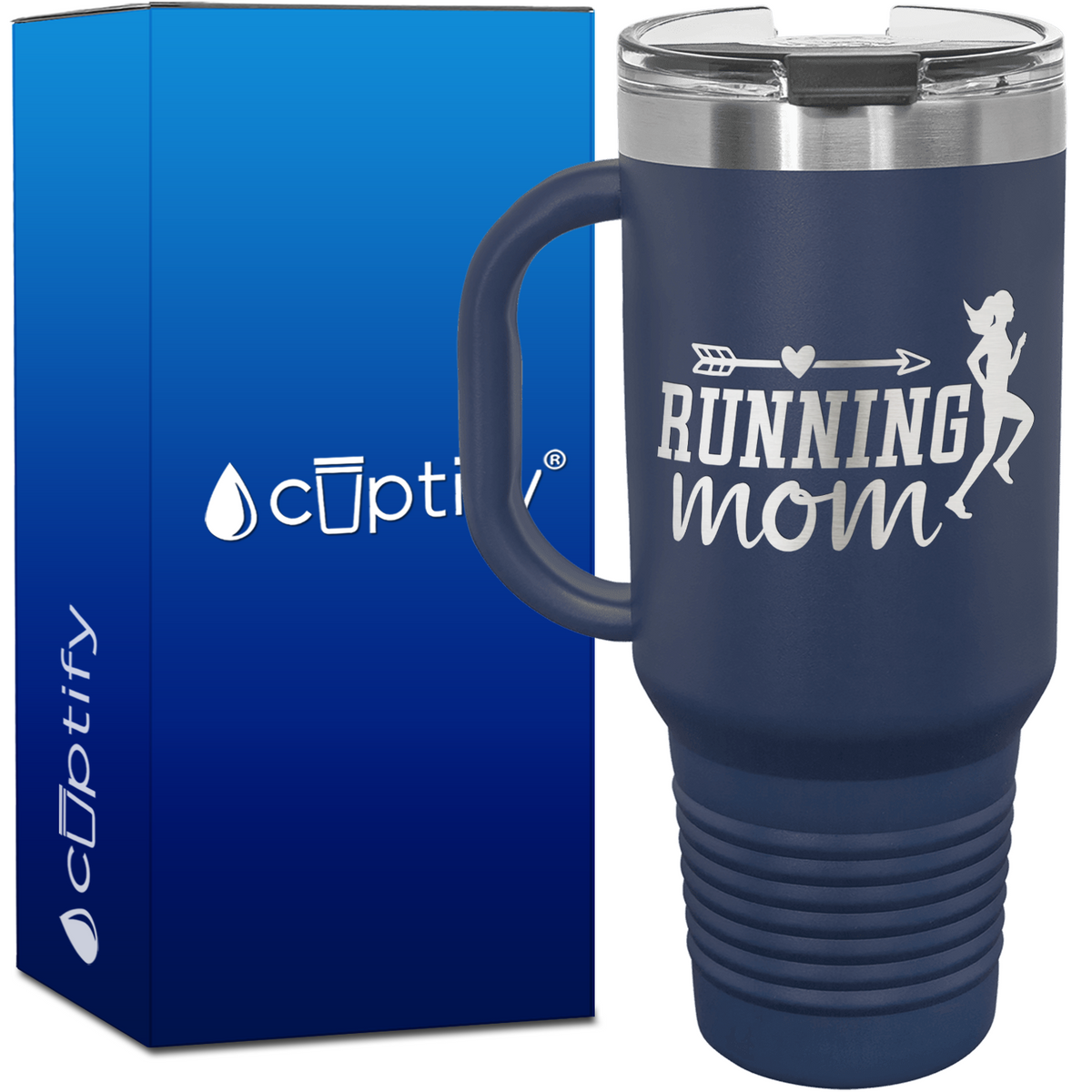 Running Mom 40oz Running Travel Mug