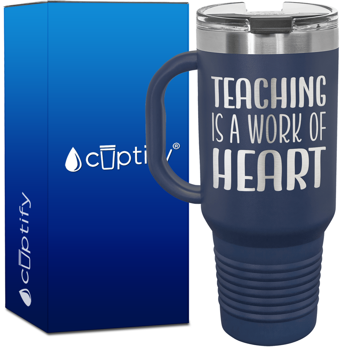 Teaching is a Work of Heart 40oz Teacher Travel Mug