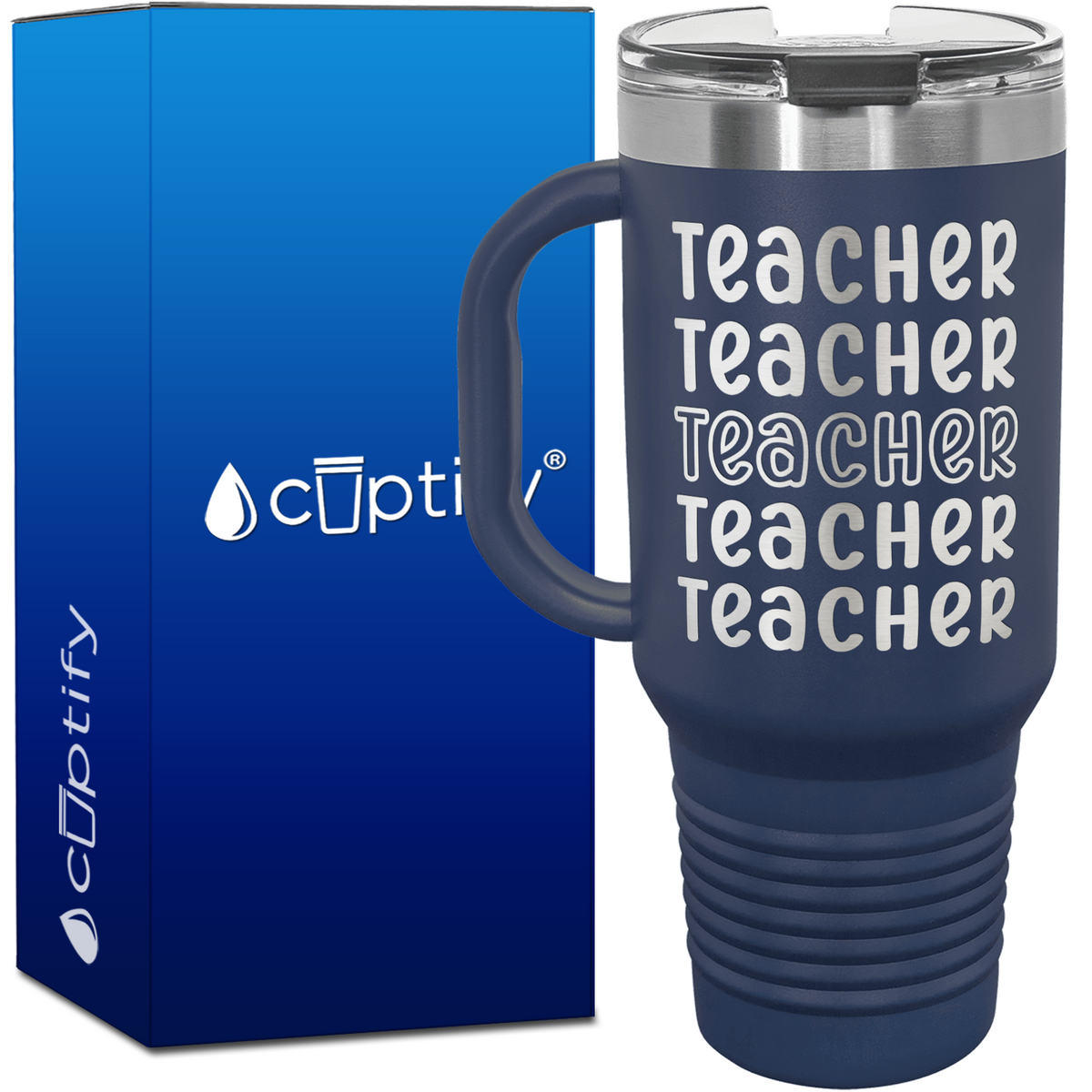 Teacher Teacher Teacher Teacher Teacher 40oz Teacher Travel Mug