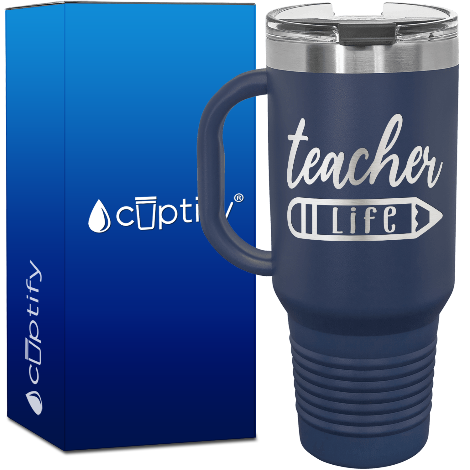 Teacher Life 40oz Teacher Travel Mug