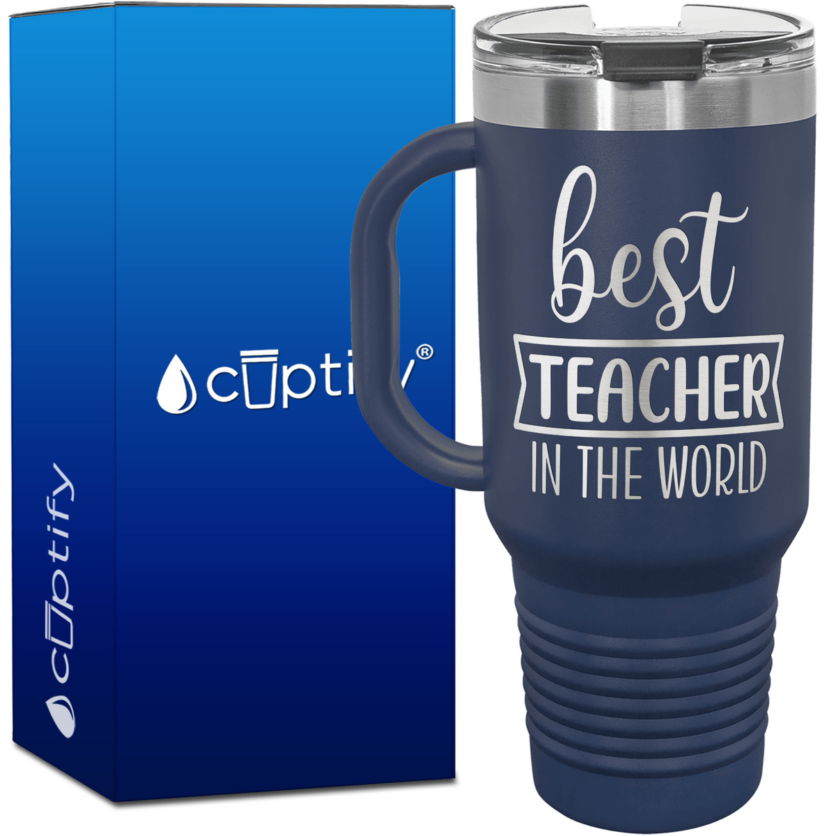 Best Teacher in the World 40oz Teacher Travel Mug