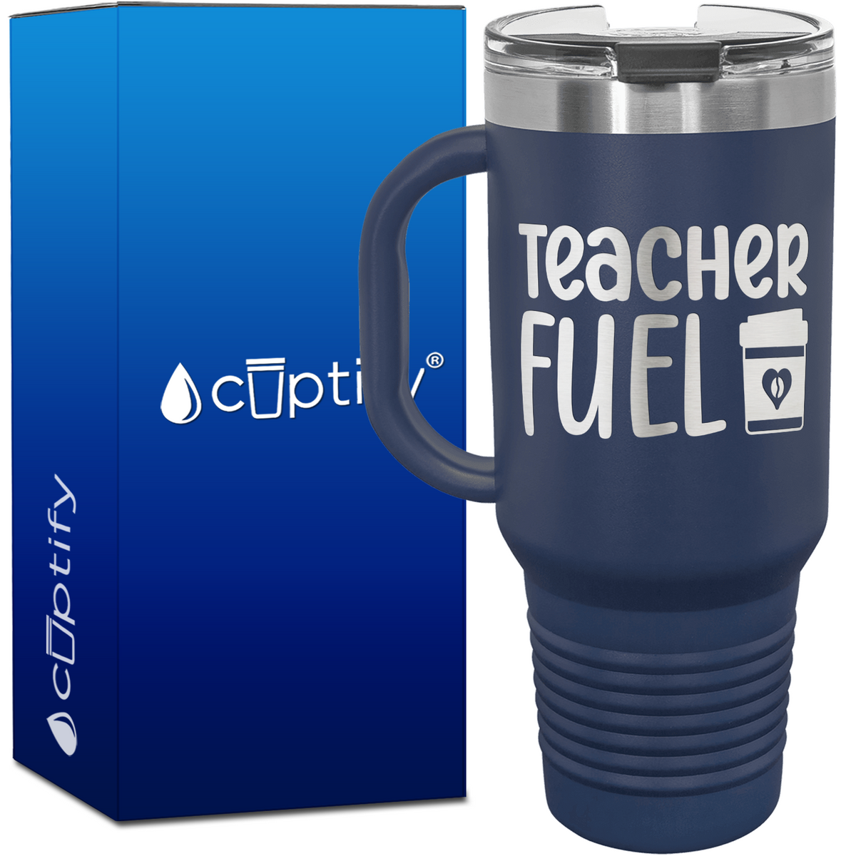 Teacher Fuel 40oz Teacher Travel Mug