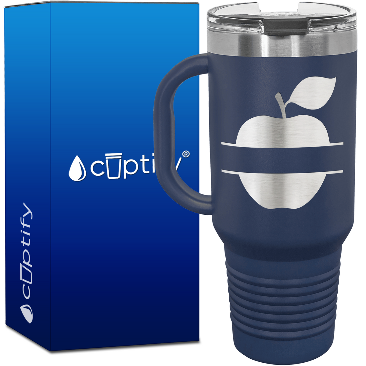 Personalized Apple 40oz Teacher Travel Mug
