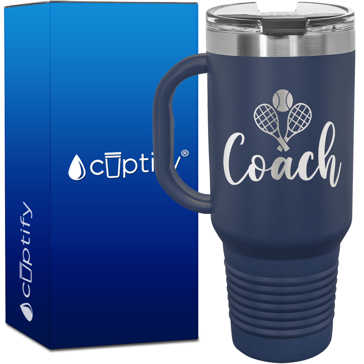 Tennis Coach 40oz Tennis Travel Mug