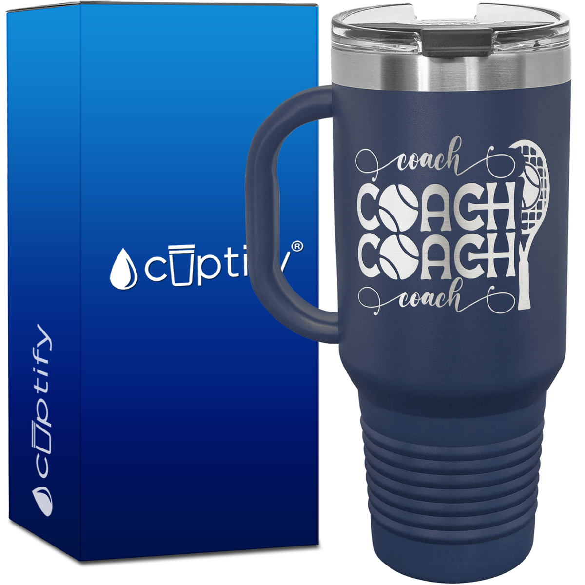 Coach Coach Coach Coach Tennis 40oz Tennis Travel Mug