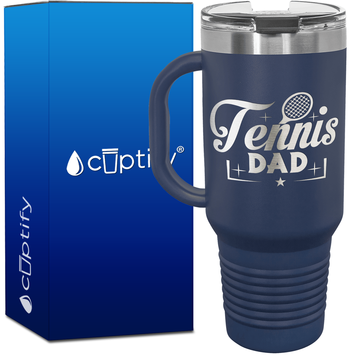 Tennis Dad 40oz Tennis Travel Mug