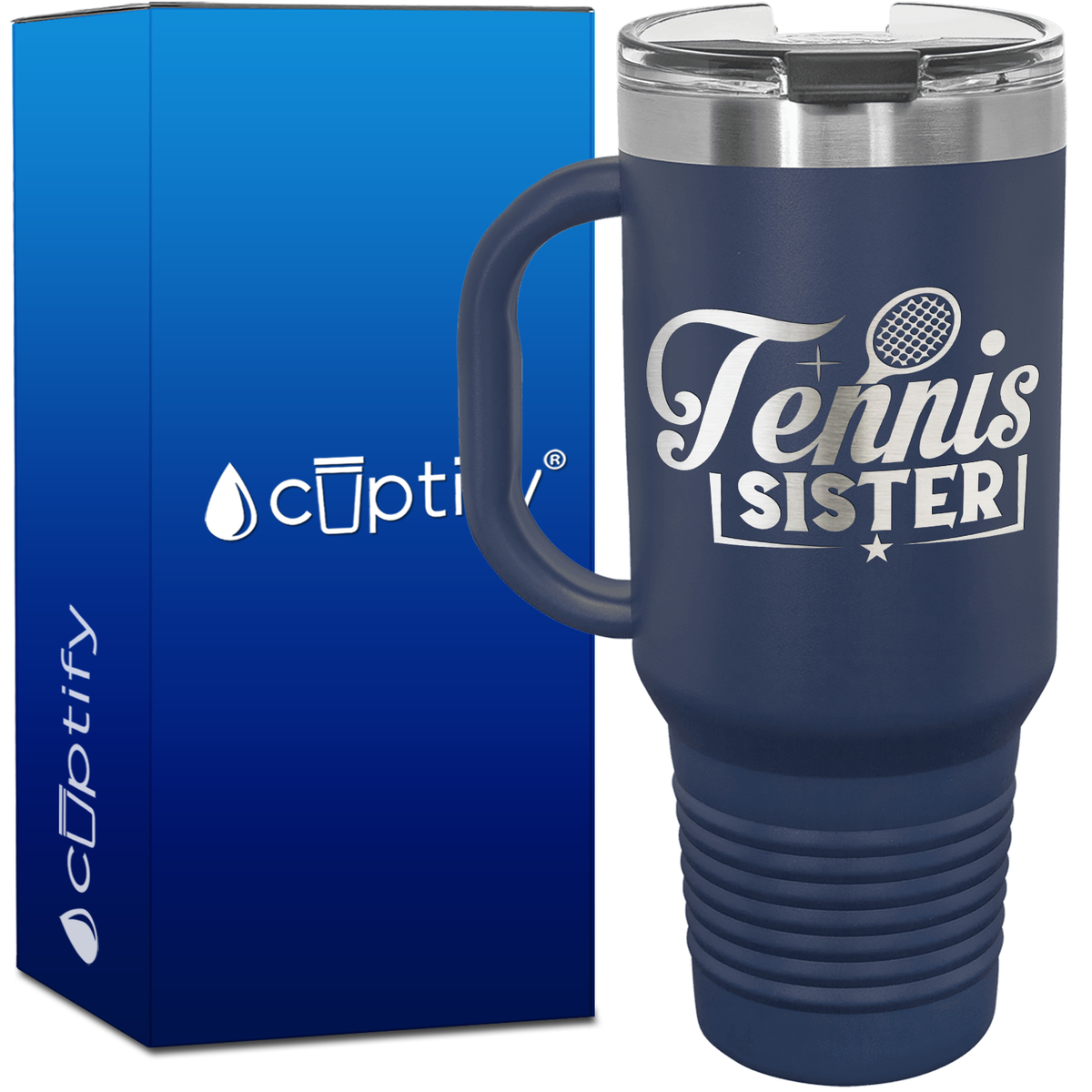Tennis Sister 40oz Tennis Travel Mug
