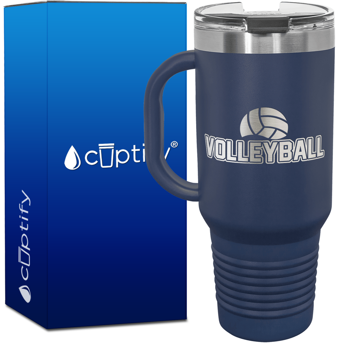 Volleyball 40oz Volleyball Travel Mug