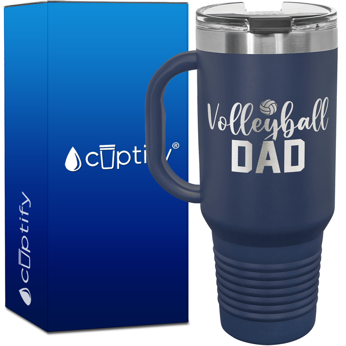 Volleyball Dad 40oz Volleyball Travel Mug