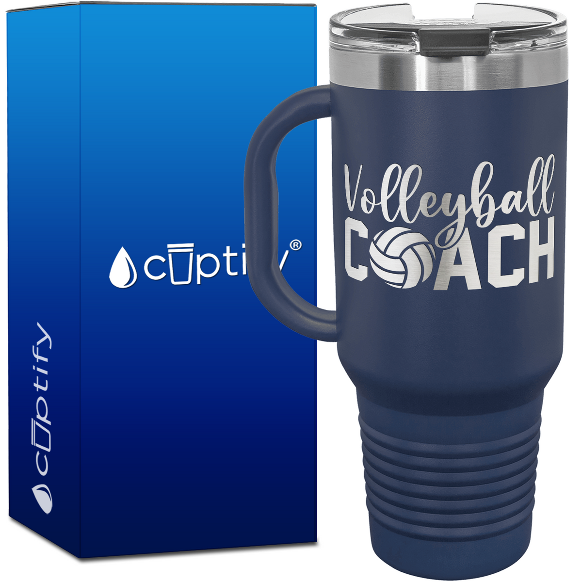 Volleyball Coach 40oz Volleyball Travel Mug