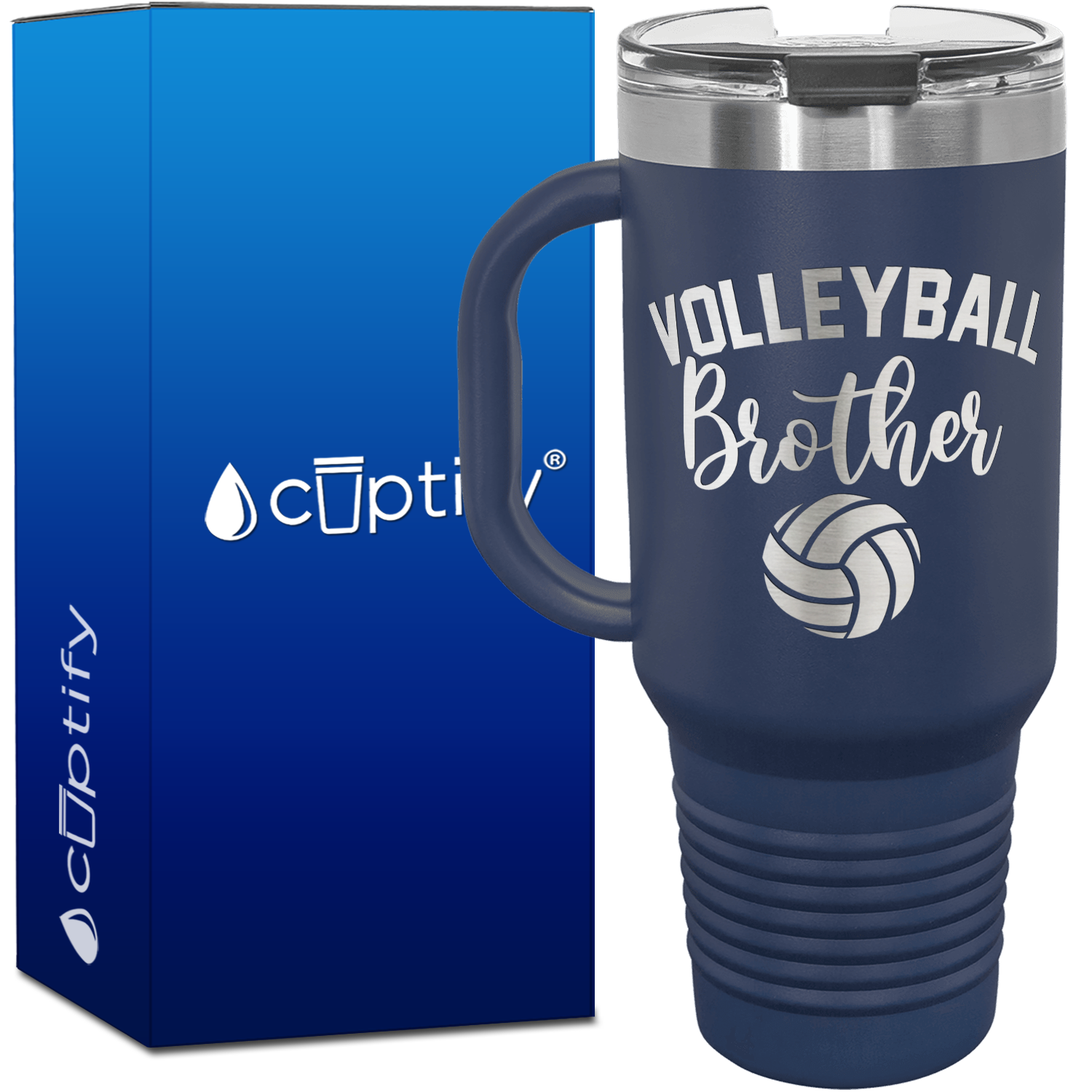 Volleyball Brother 40oz Volleyball Travel Mug