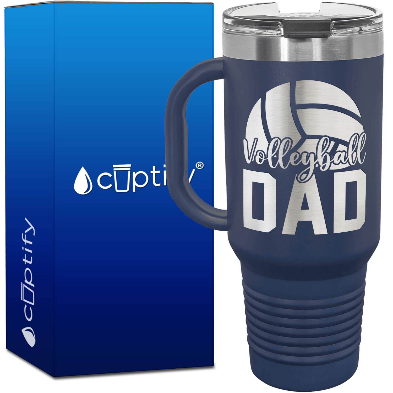 Volleyball Dad 40oz Volleyball Travel Mug