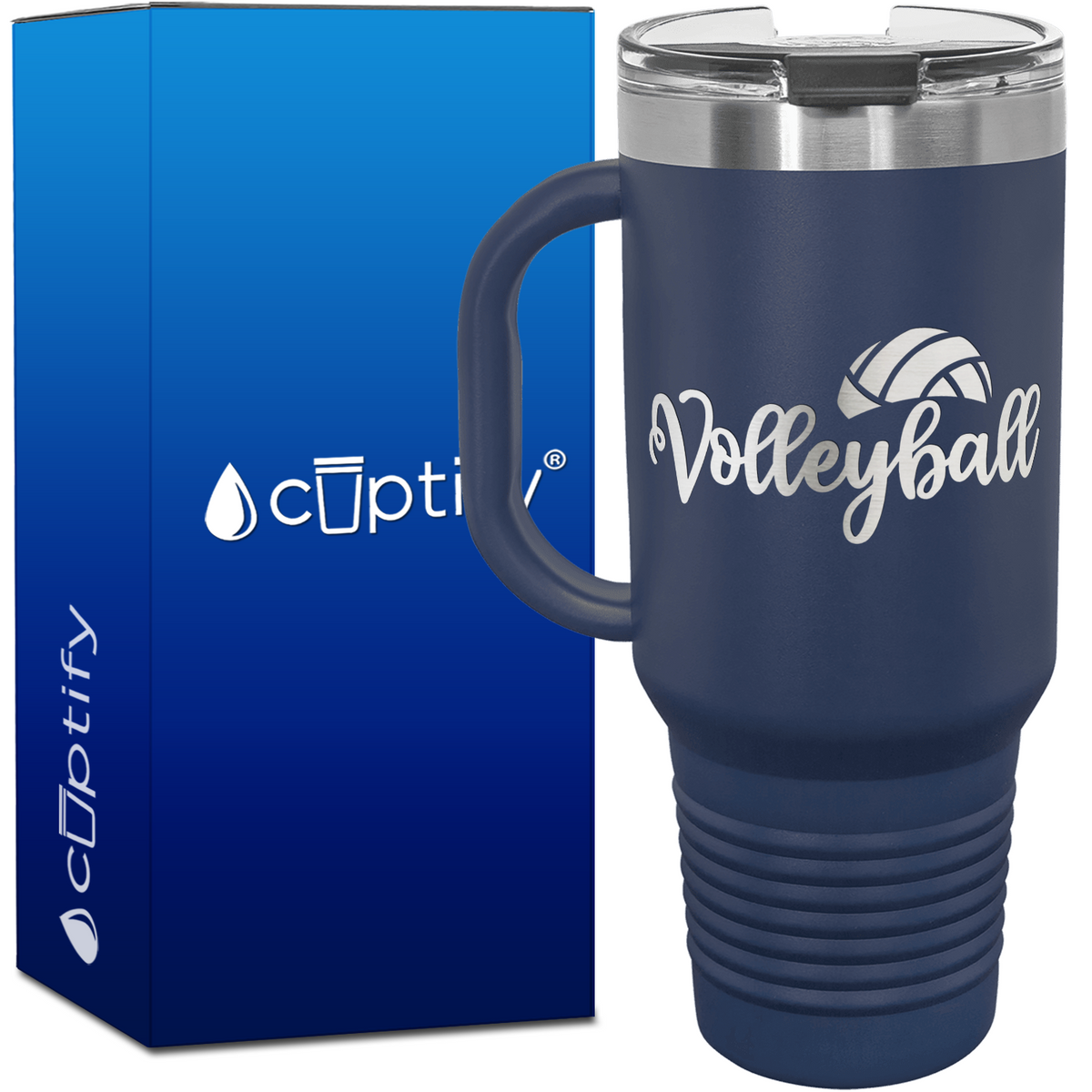 Volleyball 40oz Volleyball Travel Mug