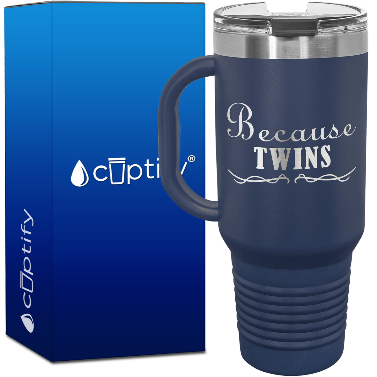 Because Twins 40oz Mom Travel Mug
