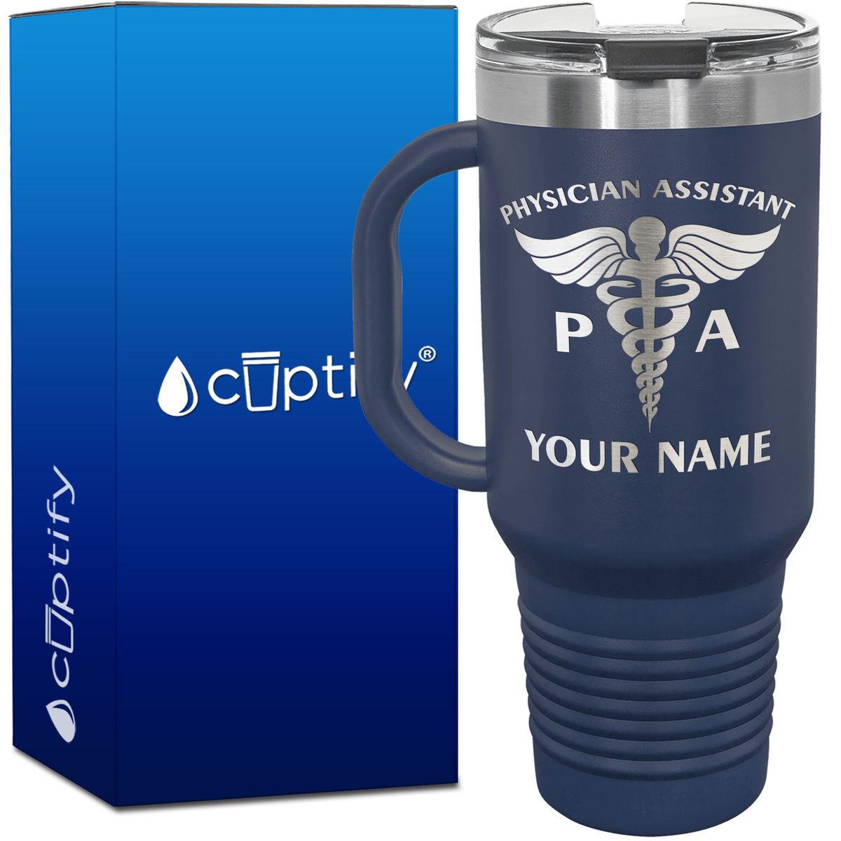 Personalized PA Physician Assistant 40oz Medical Travel Mug