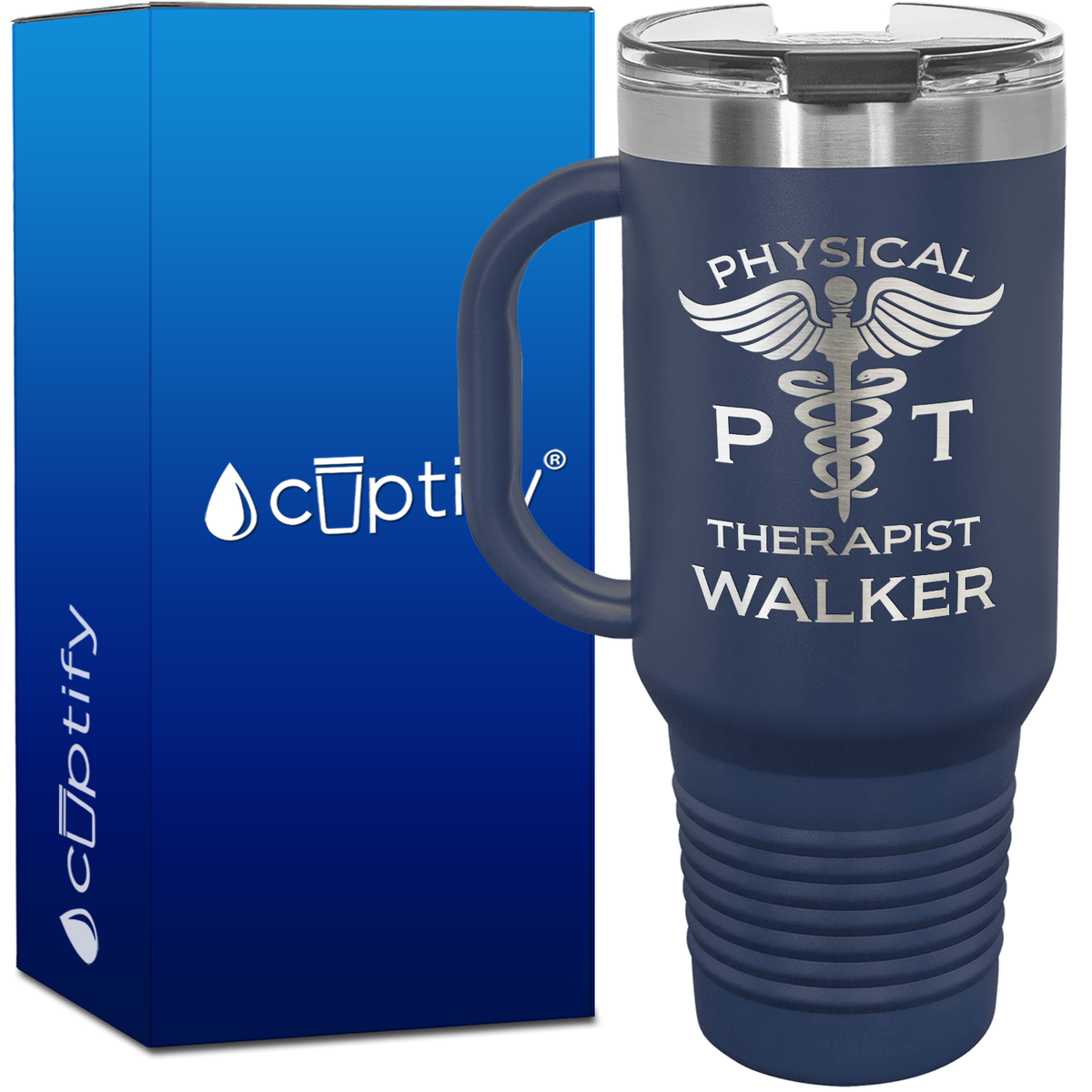 Personalized PT Physical Therapist 40oz Medical Travel Mug