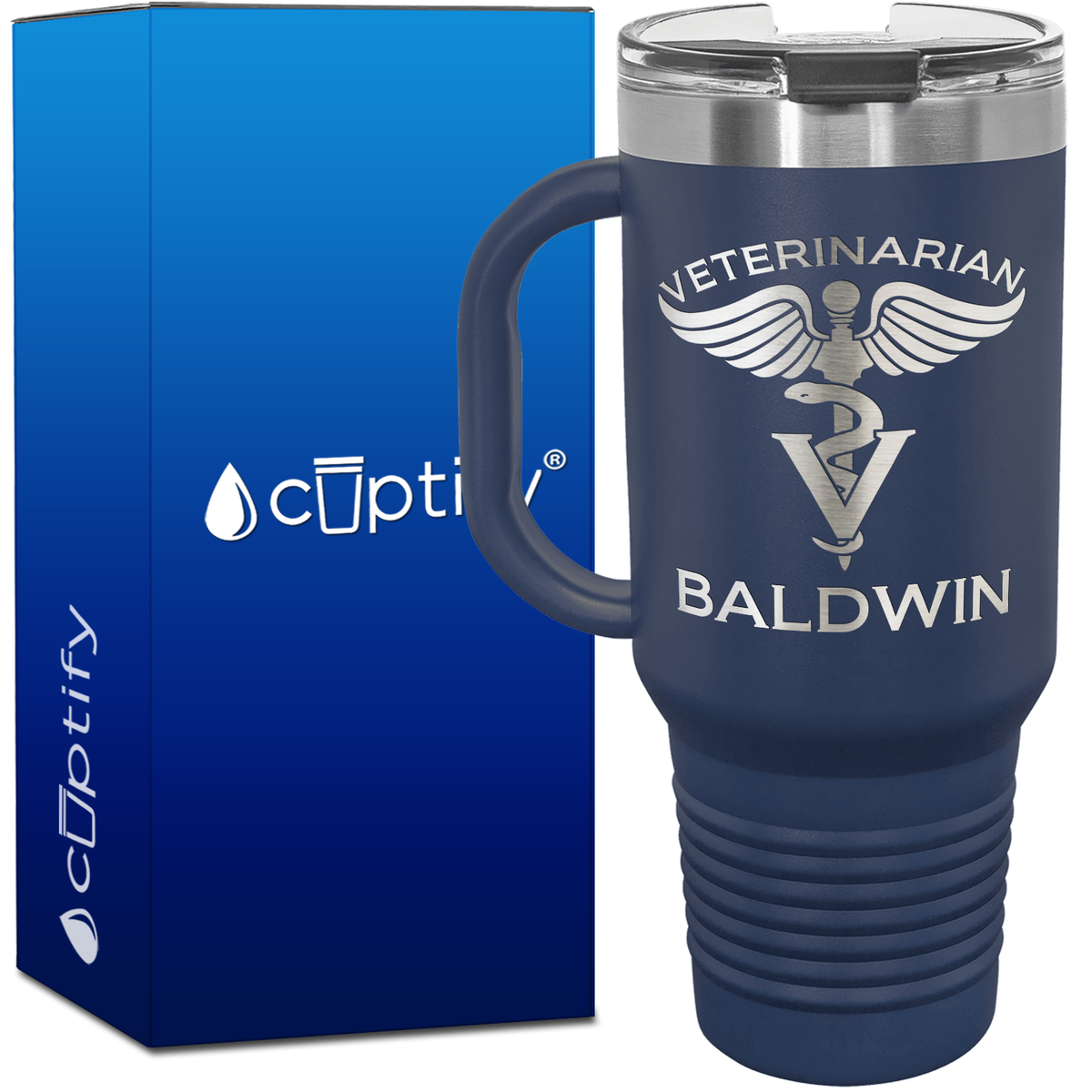 Personalized Veterinarian 40oz Medical Travel Mug