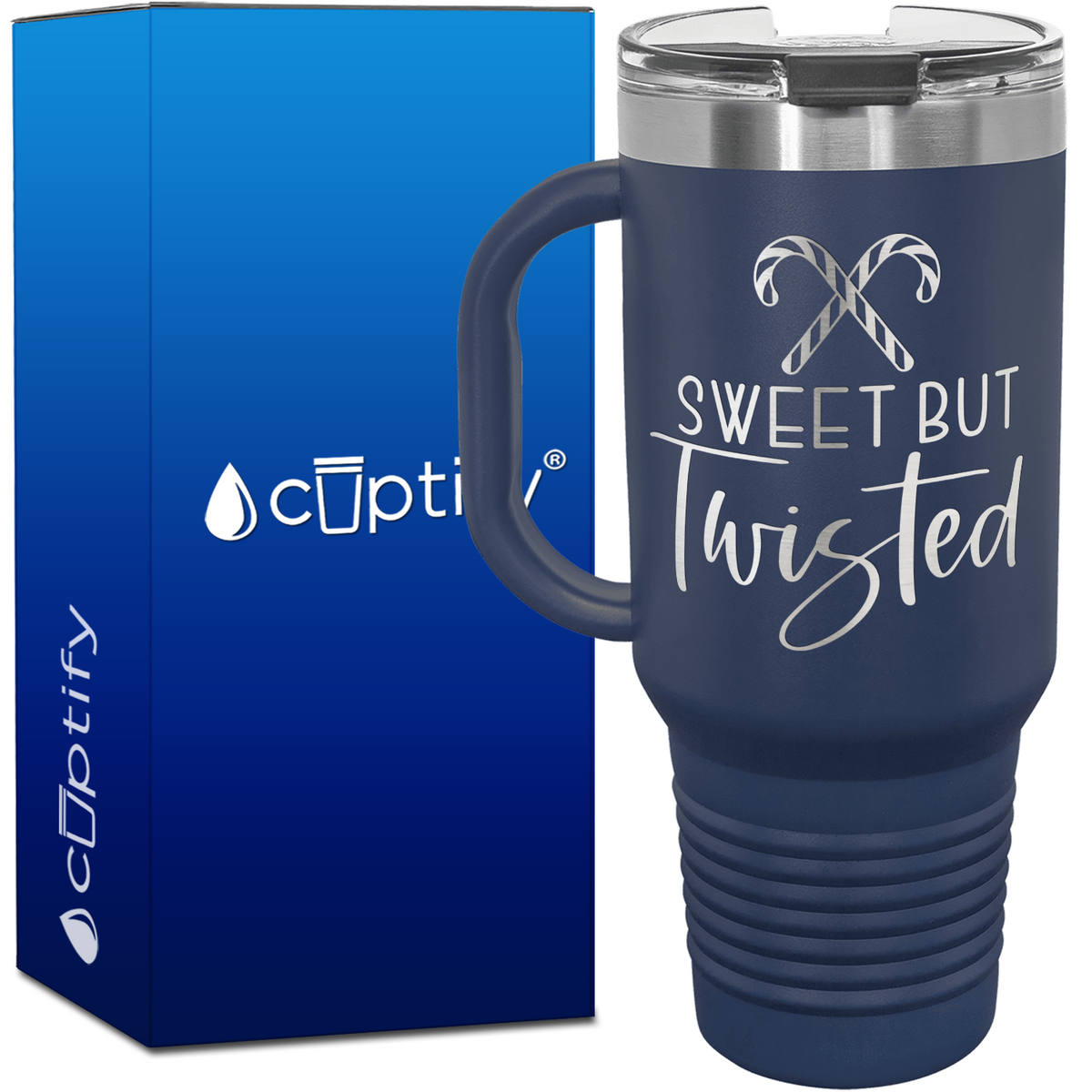 Sweet but Twisted 40oz Christmas Travel Mug