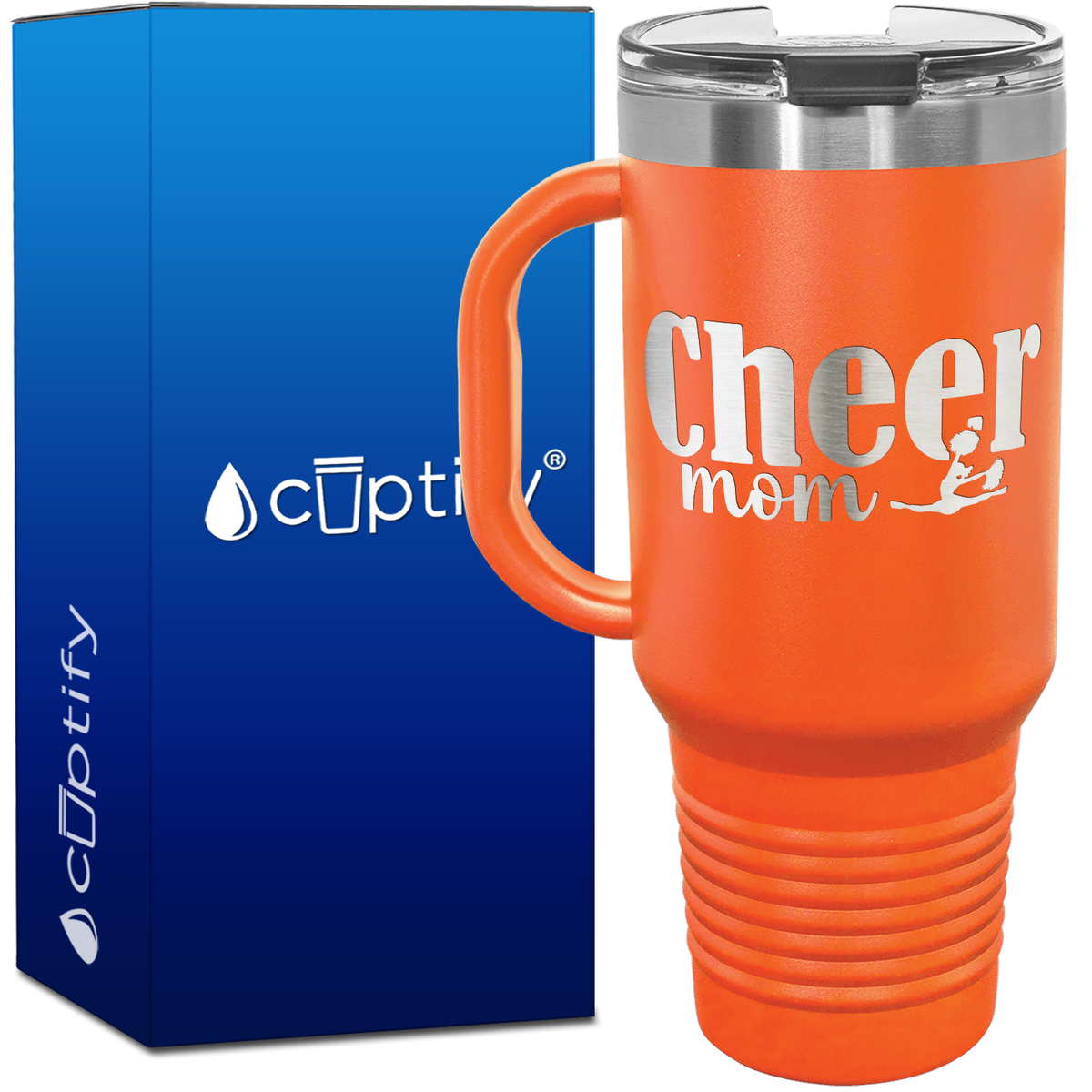 Cheer Mom 40oz Cheer Travel Mug