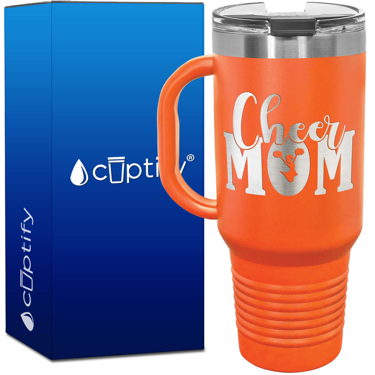 Cheer Mom 40oz Cheer Travel Mug