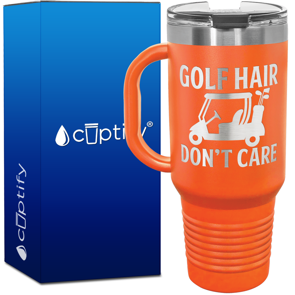 Golf Hair Don't Care 40oz Golf Travel Mug
