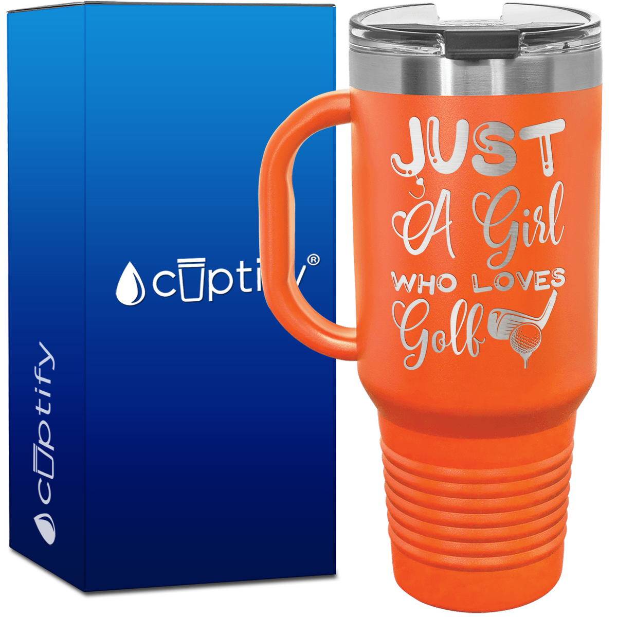 Just a Girl Who Loves Golf 40oz Golf Travel Mug