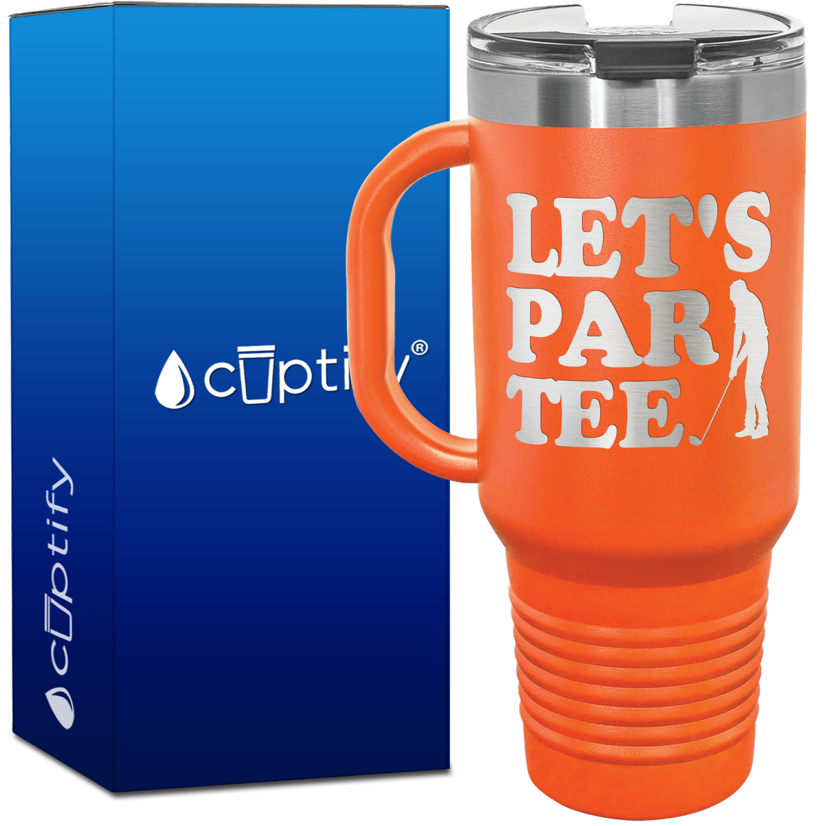 Let's Par Tee 40oz Golf Travel Mug