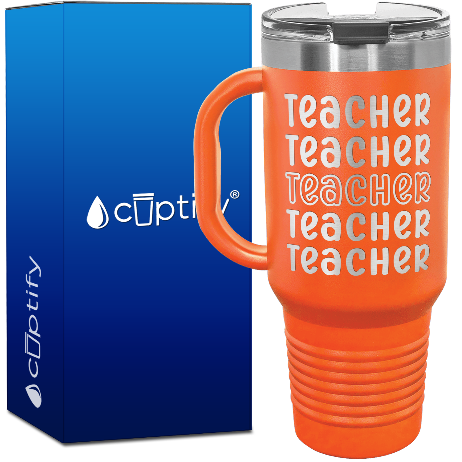 Teacher Teacher Teacher Teacher Teacher 40oz Teacher Travel Mug