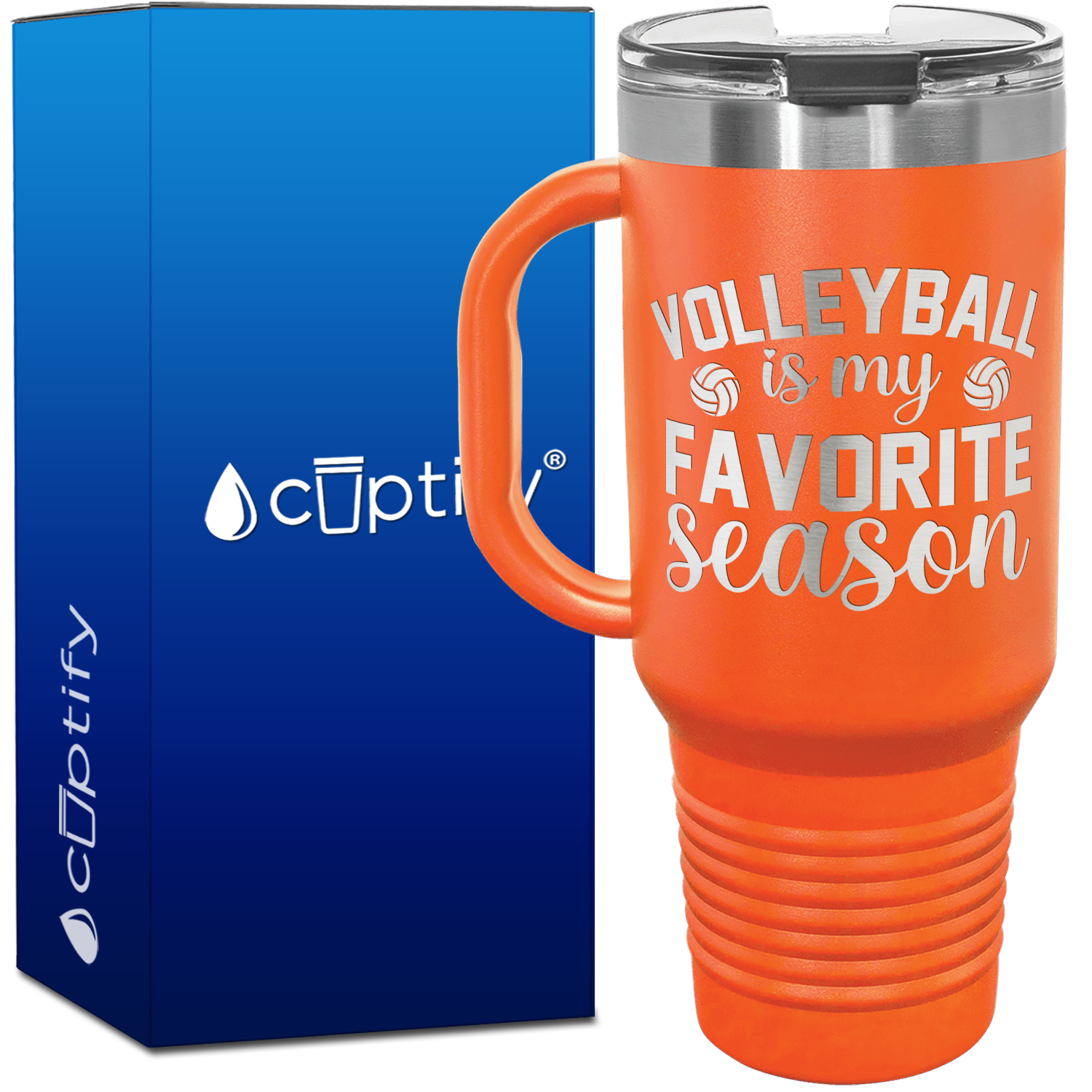 Volleyball is my Favorite Season 40oz Volleyball Travel Mug