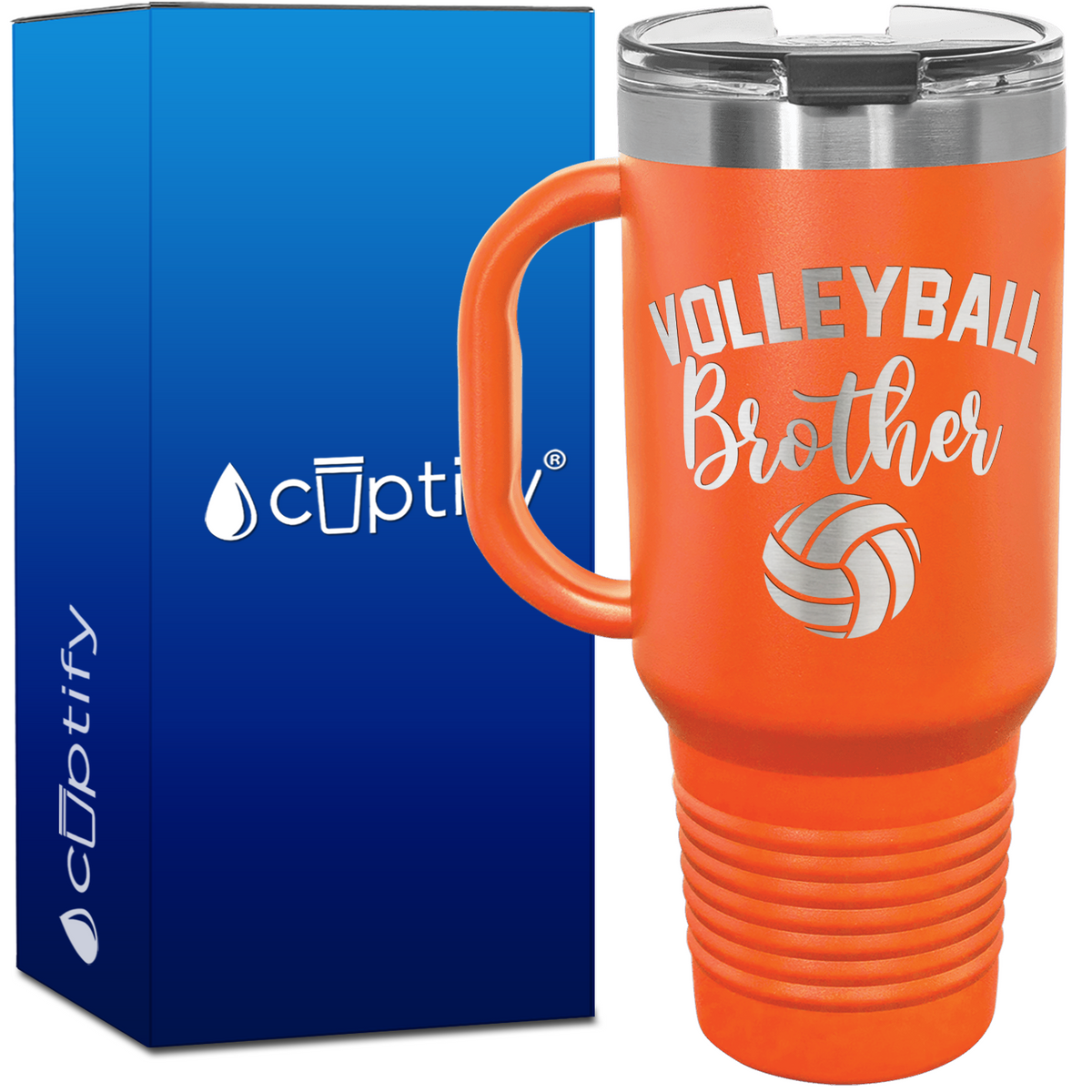 Volleyball Brother 40oz Volleyball Travel Mug