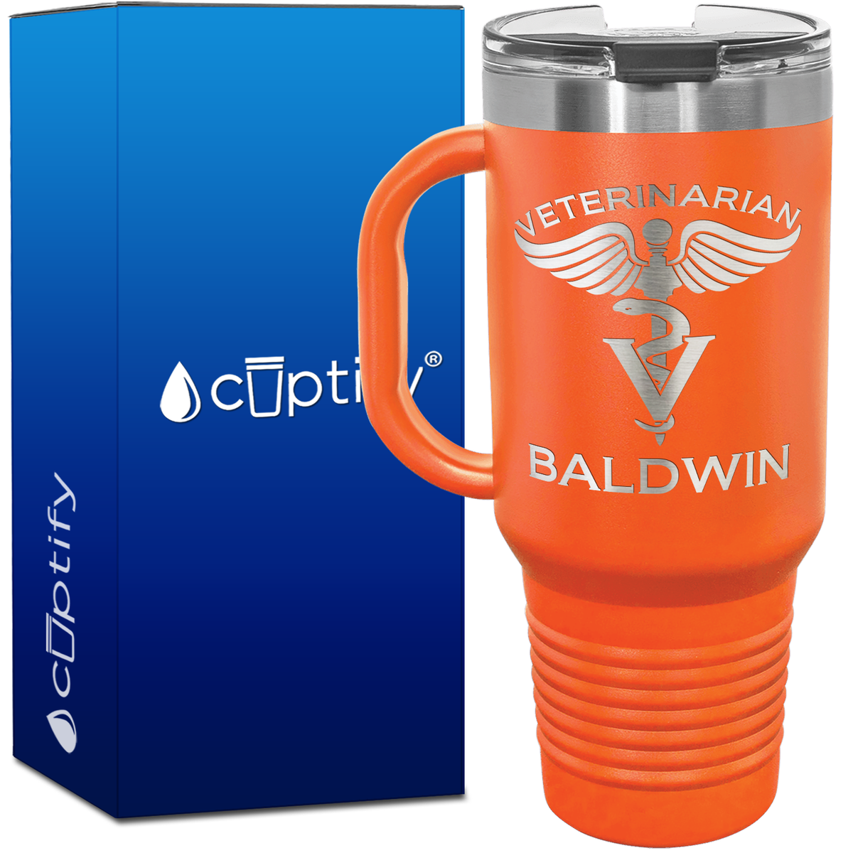 Personalized Veterinarian 40oz Medical Travel Mug