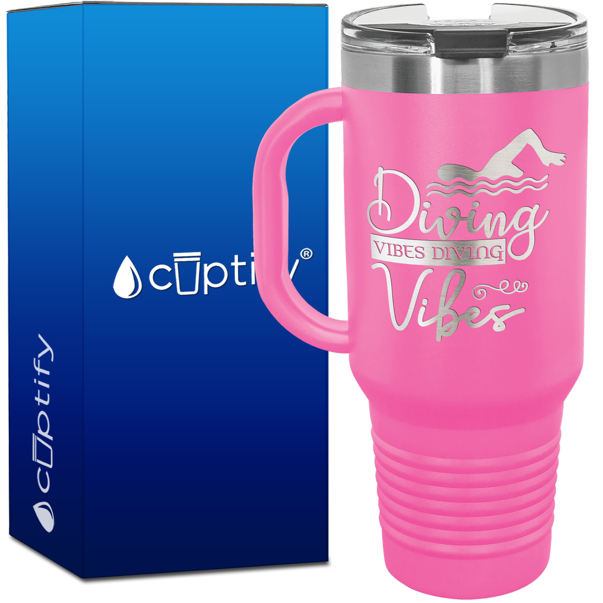 Diving Vibes Diving Vibes 40oz Swimming Travel Mug