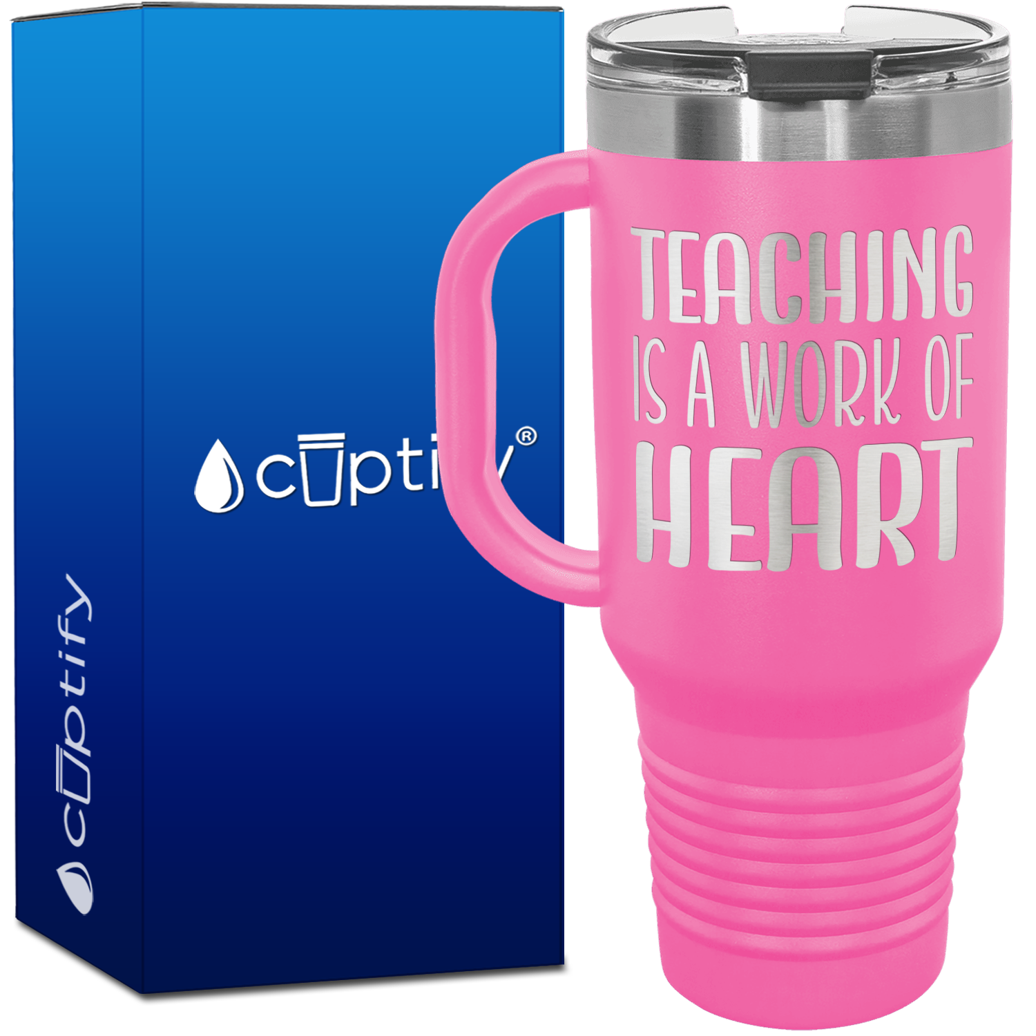 Teaching is a Work of Heart 40oz Teacher Travel Mug